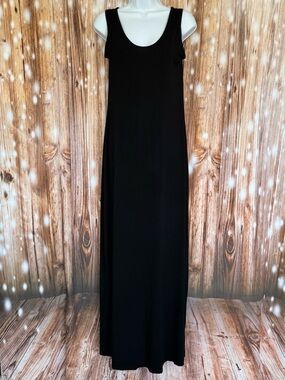 Cupio Black Criss Cross Back Tank Maxi Dress